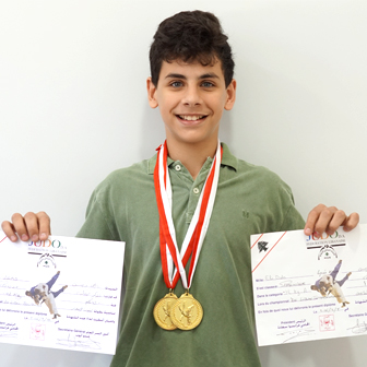 ELIE DEBS, ÉLÈVE DE 4ÈME, CHAMPION DU LIBAN AU JUDO!