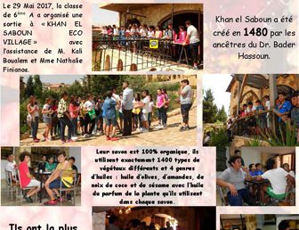 LA SORTIE DES 6EME A A KHAN EL SABOUN