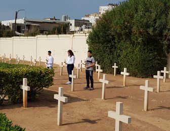 CÉRÉMONIE DU 11 NOVEMBRE AU CIMETIÈRE FRANÇAIS DE TRIPOLI