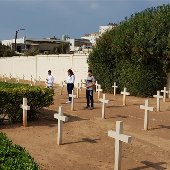 CÉRÉMONIE DU 11 NOVEMBRE AU CIMETIÈRE FRANÇAIS DE TRIPOLI