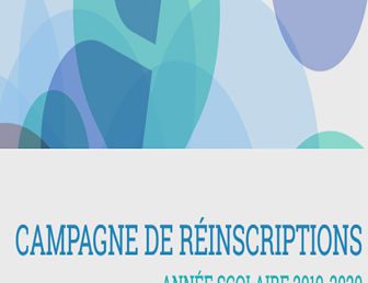 CAMPAGNE DE RÉINSCRIPTION 2019/2020