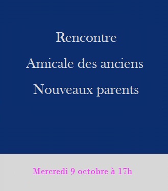 Rencontre entre anciens et nouveaux élèves.