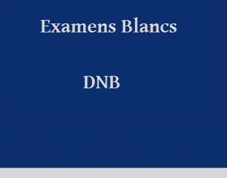Examens blancs: DNB 2019-2020