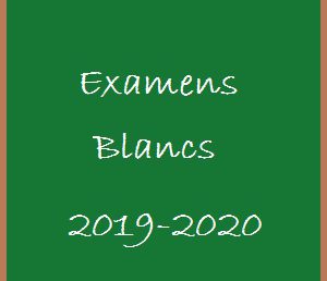 Report des examens blancs (rappel)