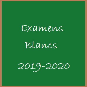 Report des examens blancs (rappel)