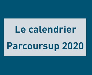 Calendrier Parcoursup 2020