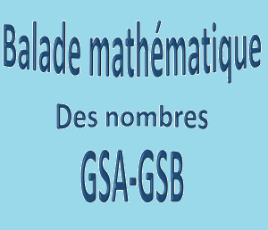 Les balades maths GS