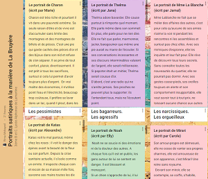 Un padlet pour les portraits satiriques des 3ème