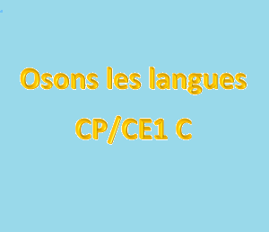 Défi : Osons les langues