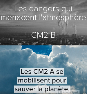 Les élèves de CM2 se mobilisent pour sauver l’atmosphère