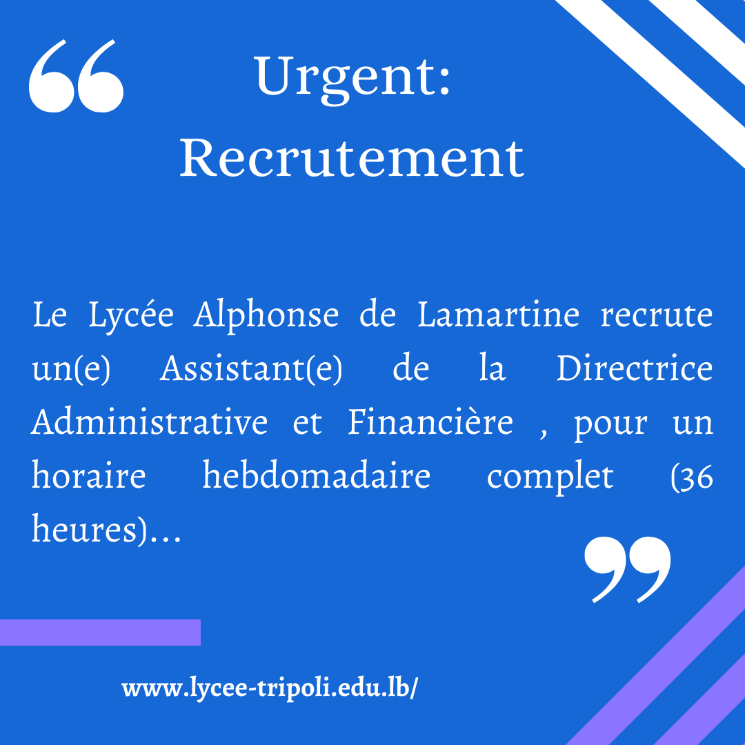 Urgent Recrutement!