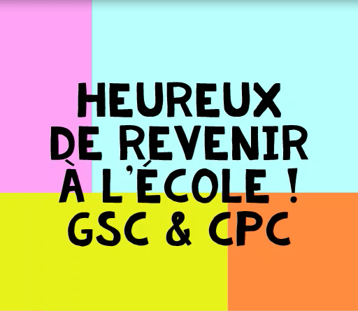 Le retour à l’école des GS/CP