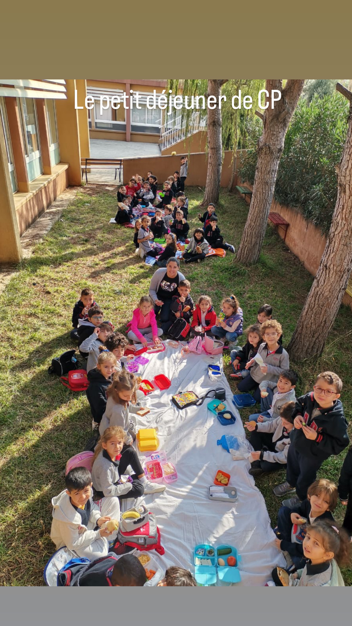  Un petit déjeuner complet et équilibré au CP