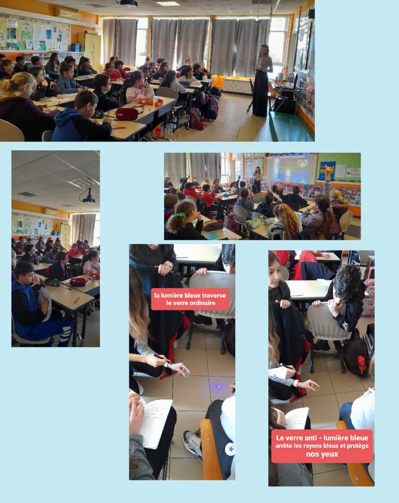L’optométriste Rita Frangieh est venue dans notre classe et elle nous a expliqué les effets nocifs