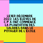 Le plaisir de jardiner par les CP