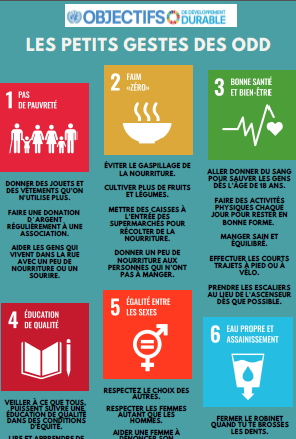 Les 17 Objectifs de Développement Durable (ODD) Les 17 Objectifs de Développement Durable (ODD)
