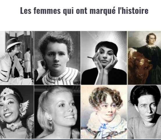 Les femmes qui ont marqué l’histoire, projet ADN carbone0