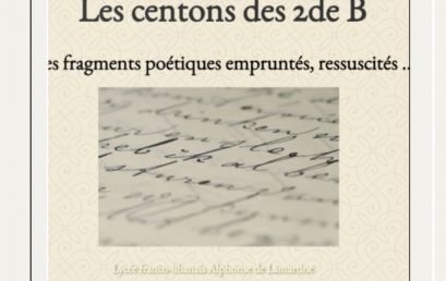 Les centons des 2de B