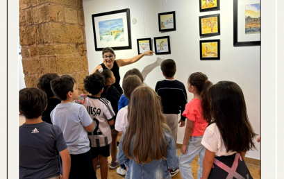 Visite de l’exposition “Le Parfum des nuages.”